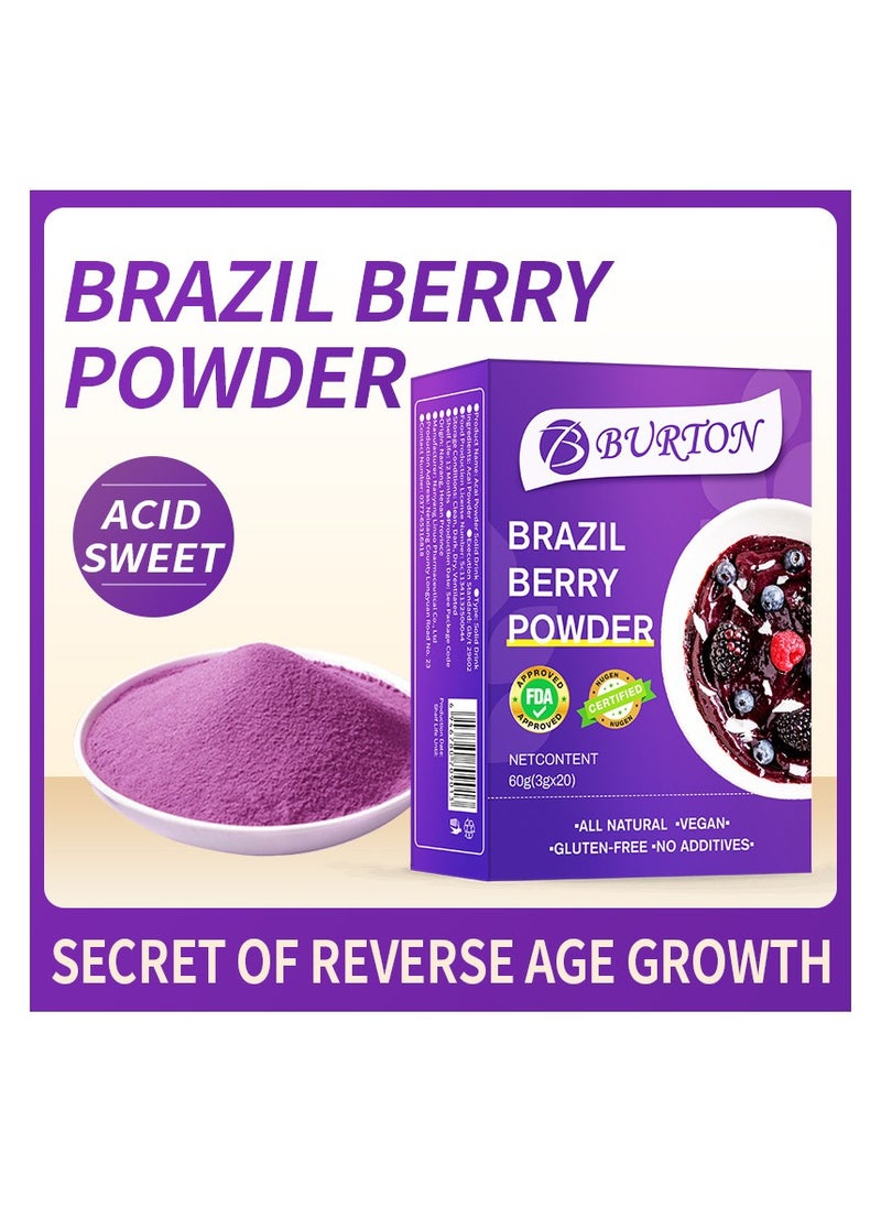 BURTON 60g Acai fruit powder, acai berry powder,Dietary Supplement  - Image 1