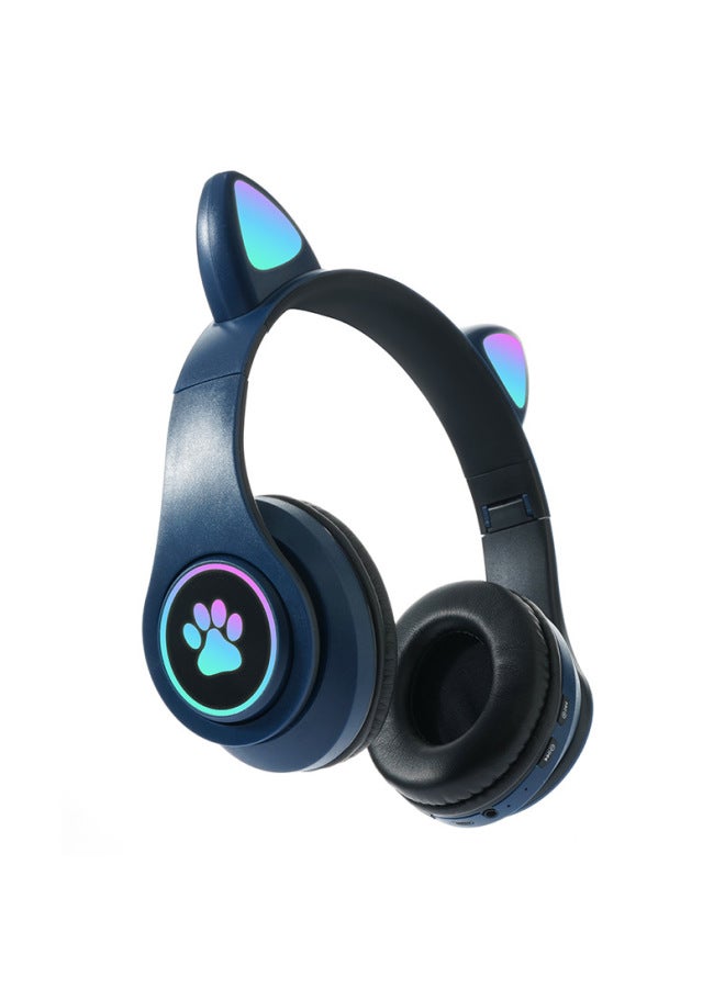 نيوترل أذان قط متوهجة جديدة B39b - سماعة رأس بلوتوث لطيفة بمخالب قط - سماعة ألعاب بكميات كبيرة - Image 1