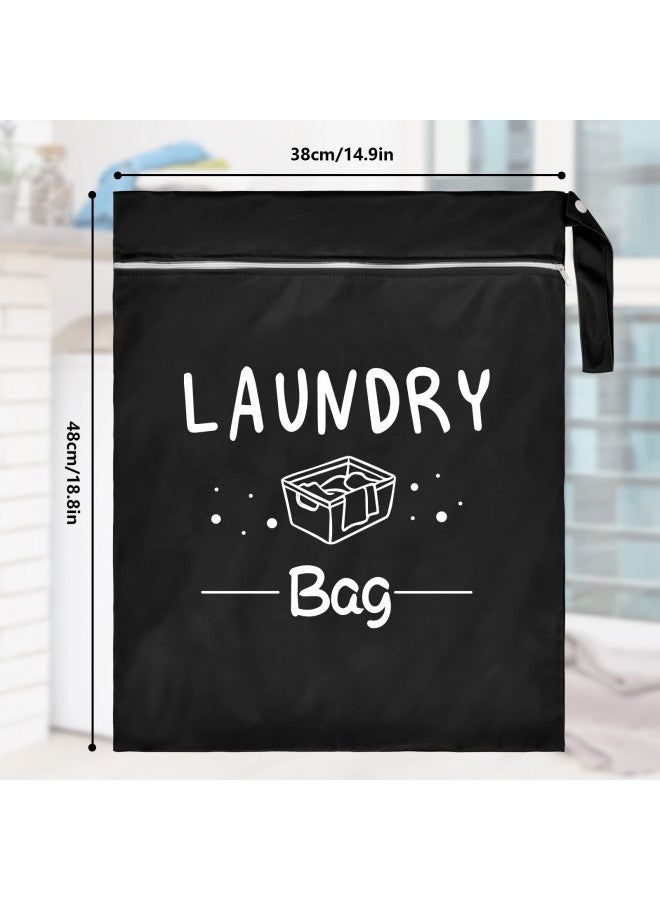 Sylfairy 2 Pcs Large Travel Laundry Bag Waterproof Wet Dry Bag Washable Dirty Clothes Bag Bathing Suit Workout Bag for Gym Clothes Laundry Wet Clothes Swimming Yoga - Image 2