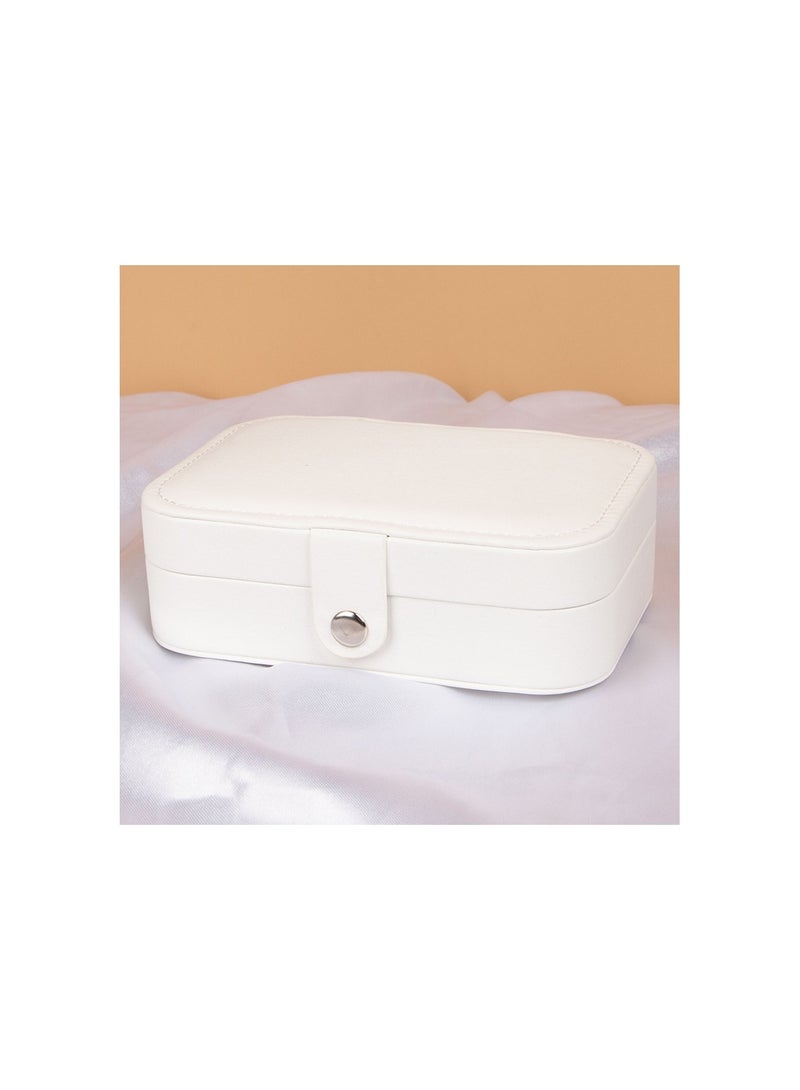Mn Travel Accessories Jewelry Organizer Box White  - Image 2