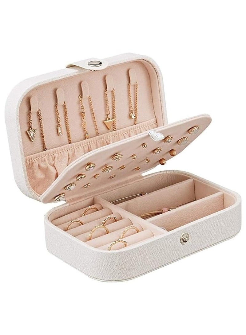 Mn Travel Accessories Jewelry Organizer Box White - Image 1