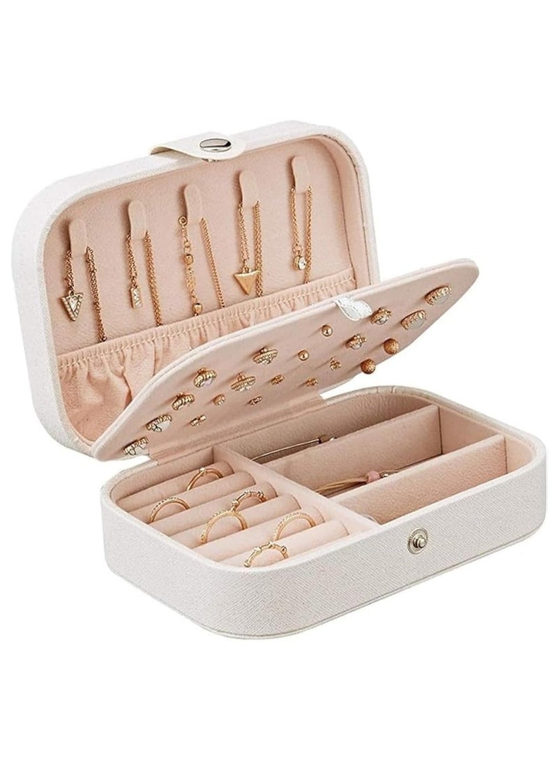 Mn Travel Accessories Jewelry Organizer Box White - Image 3