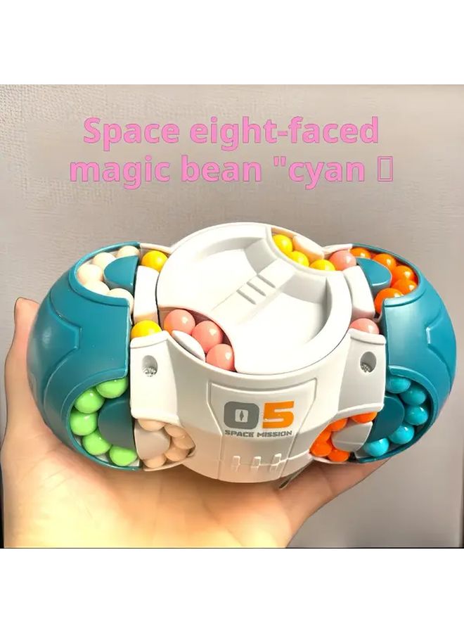 اللغة العربية: "حبوب الفضاء السحرية ثلاثية الأبعاد الخضراء - لعبة الأصابع متعددة السطوح لتخفيف التوتر وتدريب التركيز" - Image 1