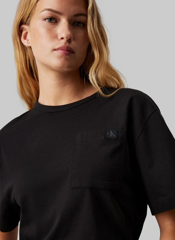 CALVIN KLEIN Crew Neck T-Shirt & Pyjama Shorts Set