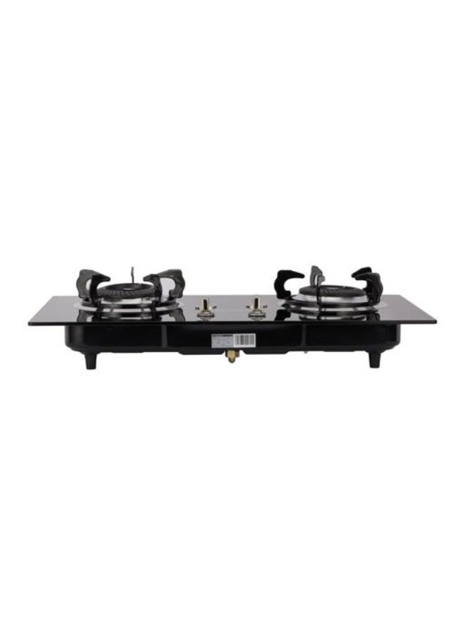 Olsenmark 2 Burner Gas Hob OMCH7078 – 7mm Tempered Glass Top, Auto Ignition, Cast Iron Pan Support, Low Gas Consumption, LPG/NG Compatible, Black 2 OMCH7078 black - Image 2