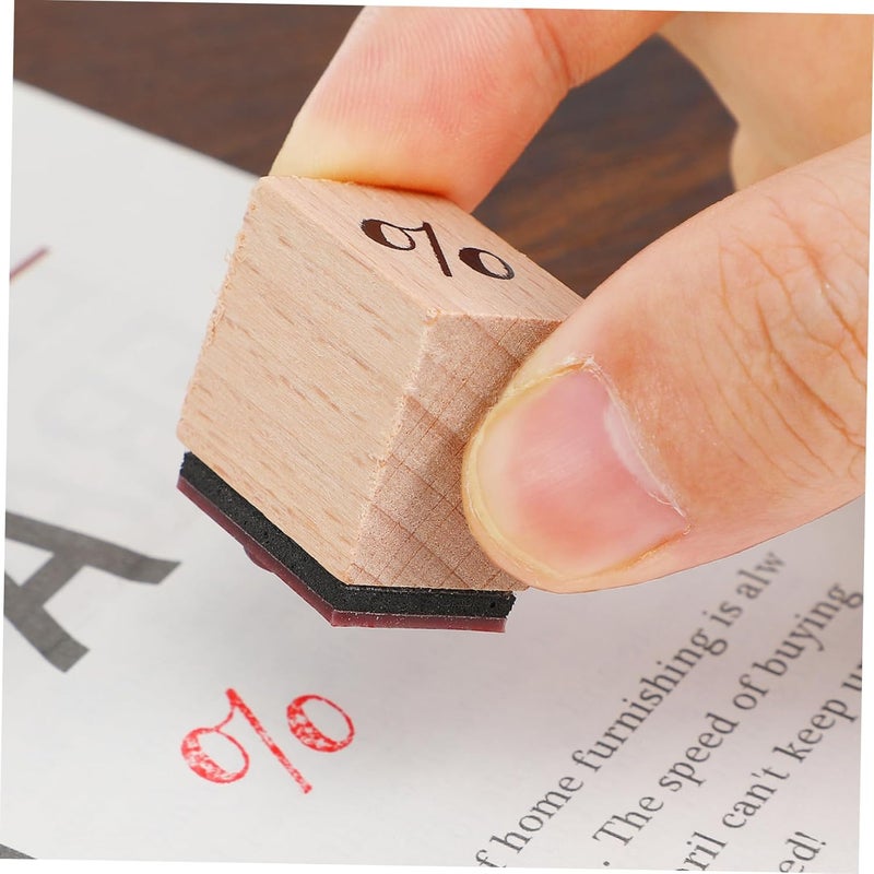 1set Wooden Rubber Stamps for Crafting Unique Pattern Stamp Scrapbooking Journaling and Note Decoration Natural Designs for Creative Projects - Image 4