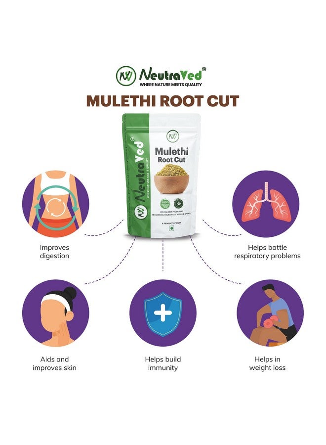 NeutraVed Mulethi Stick in Small Cut Size - 150 Gm | Mulethi Organic to Eat | Licorice Roots for Throat | Make Licorice Powder for Skin Care, Hair Care - 150g - Image 3