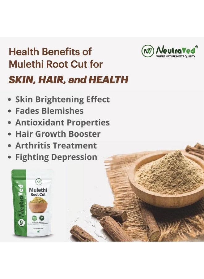 NeutraVed Mulethi Stick in Small Cut Size - 150 Gm | Mulethi Organic to Eat | Licorice Roots for Throat | Make Licorice Powder for Skin Care, Hair Care - 150g - Image 5