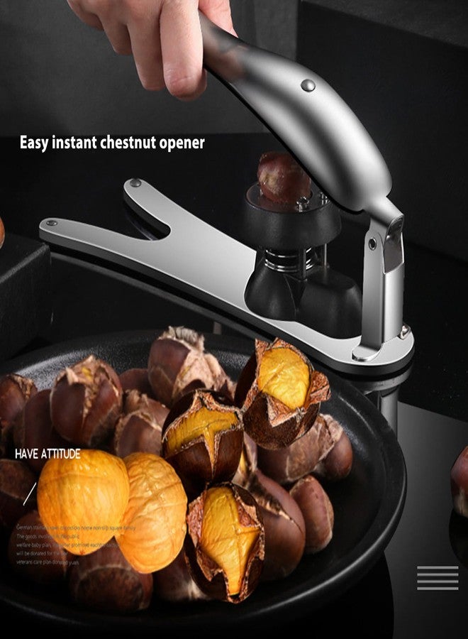 Yoidesu Stainless Steel Chestnut Cutter Tool, Protable Nutcracker with Embedded, Easy to Use, Compact and Portable for Cracking Open Chestnuts, Walnuts, Hazelnuts - Image 3