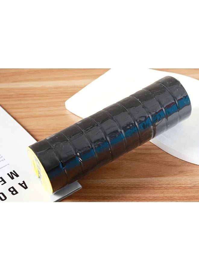 10 Rolls High Temperature Resistant Black Rubber Electrical Tape Industrial Home Use - Image 5