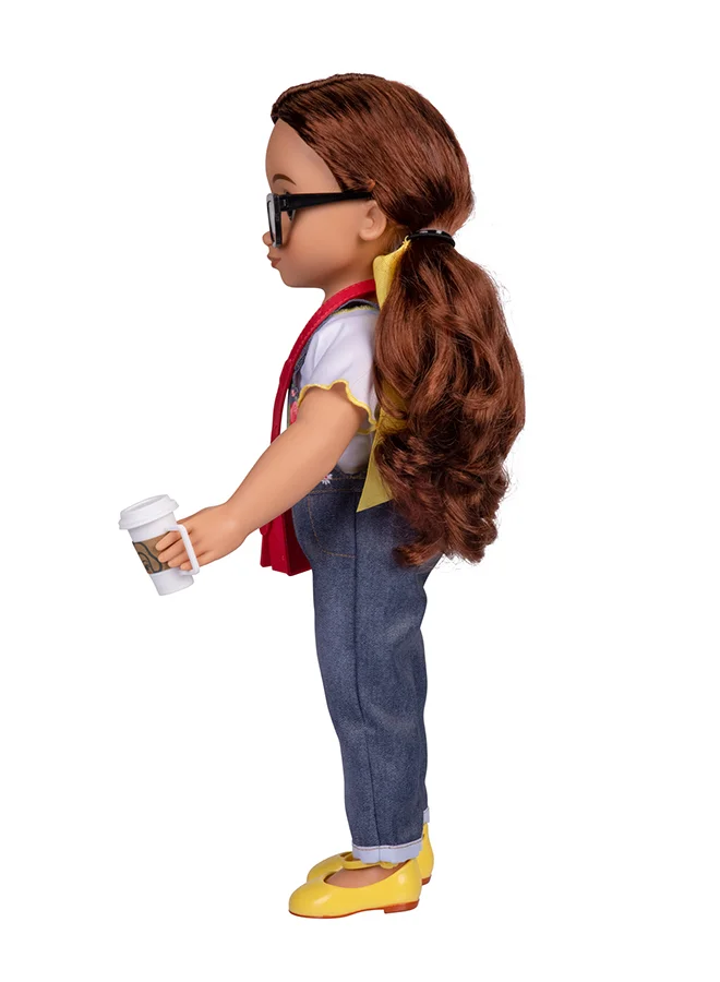 Disney Ily Doll Belle Caucasian Dark Red Inspired 18 Inch