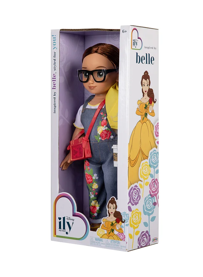 Disney Ily Doll Belle Caucasian Dark Red Inspired 18 Inch
