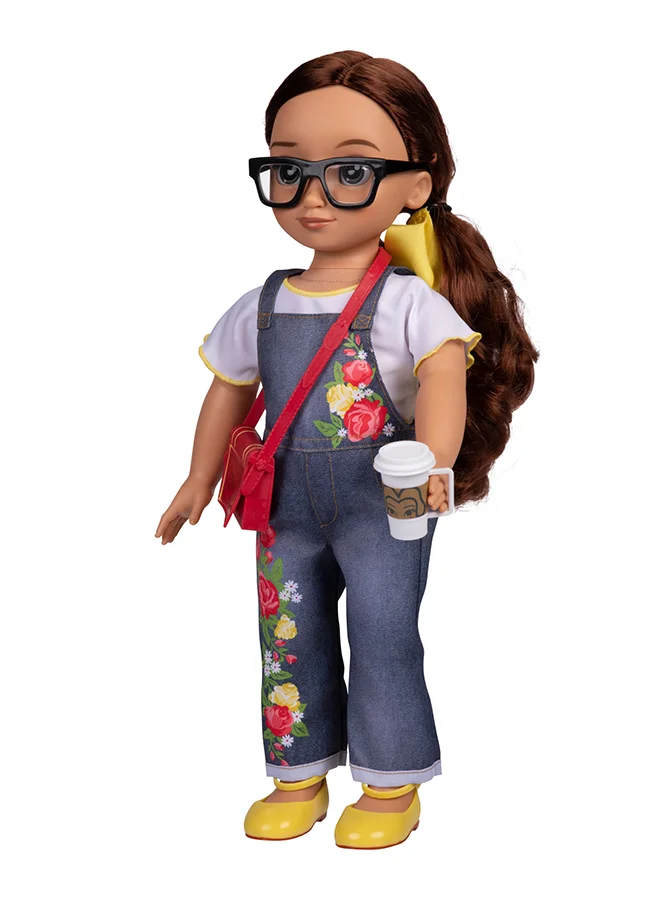 Disney Ily Doll Belle Caucasian Dark Red Inspired 18 Inch