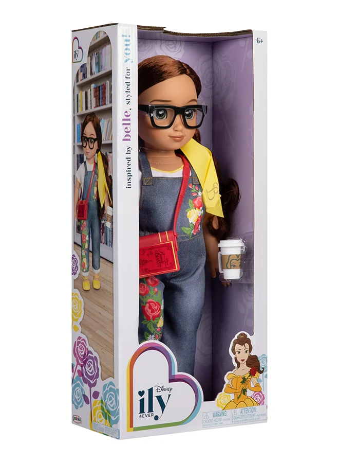 Disney Ily Doll Belle Caucasian Dark Red Inspired 18 Inch