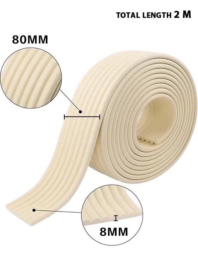 Generic - Foam Safety Strips for Baby Kid, Child Bumper Strips, Anti-Bump Protectors, Table Chair Wall Sharp Corner Protection, 2M Safety Edge Protection Strip, Wider, Thicker for Table, Furniture,Sharp Edge - Image 1