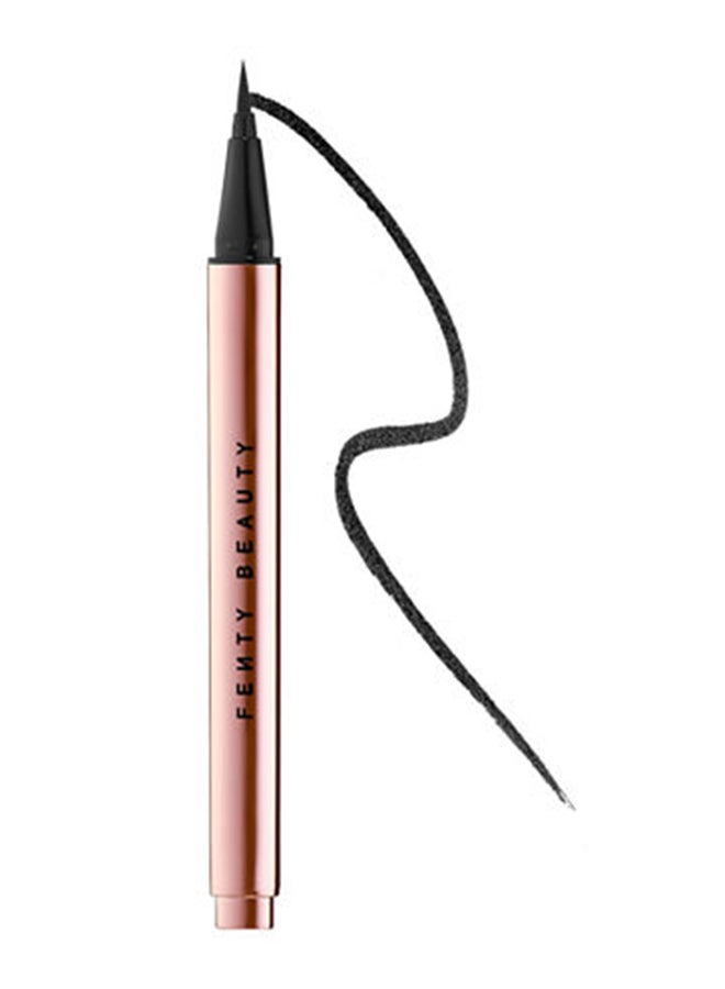 FENTY BEAUTY Flyliner Longwear Liquid Eyeliner – Cuz I'm Black True Satin Black - Image 1