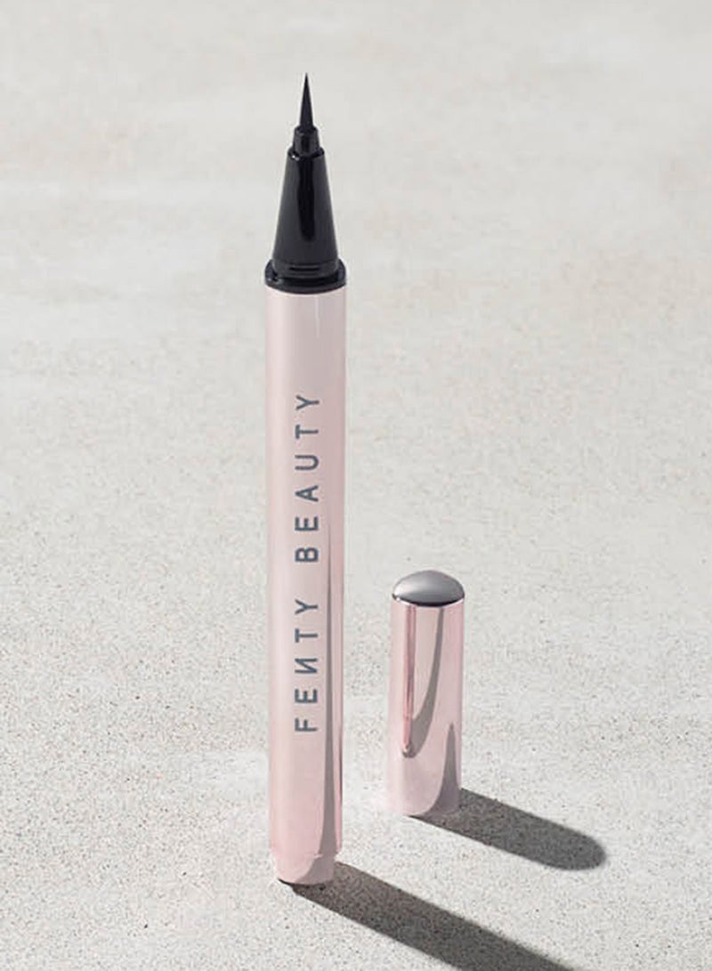FENTY BEAUTY Flyliner Longwear Liquid Eyeliner – Cuz I'm Black True Satin Black - Image 3