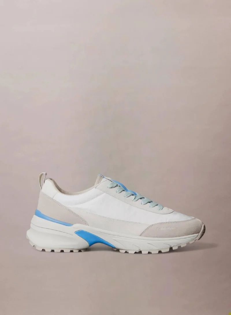 Calvin Klein Jeans Suede And Emblem Logo Nylon Trainers