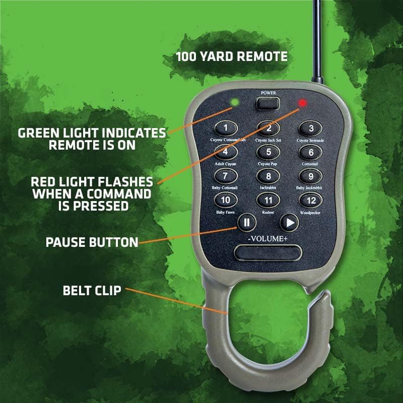 PRIMOS Hunting Dogg Catcher 2 Electronic Predator Call with 100 Yard Remote and 12 Randy Anderson Sounds 3851,Multi - Image 3