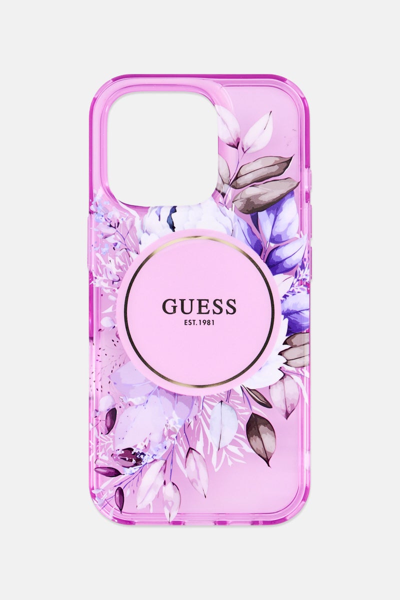 GUESS iPhone 16 Pro Magsafe Brand Logo Protective Case, Multicolor - Image 1