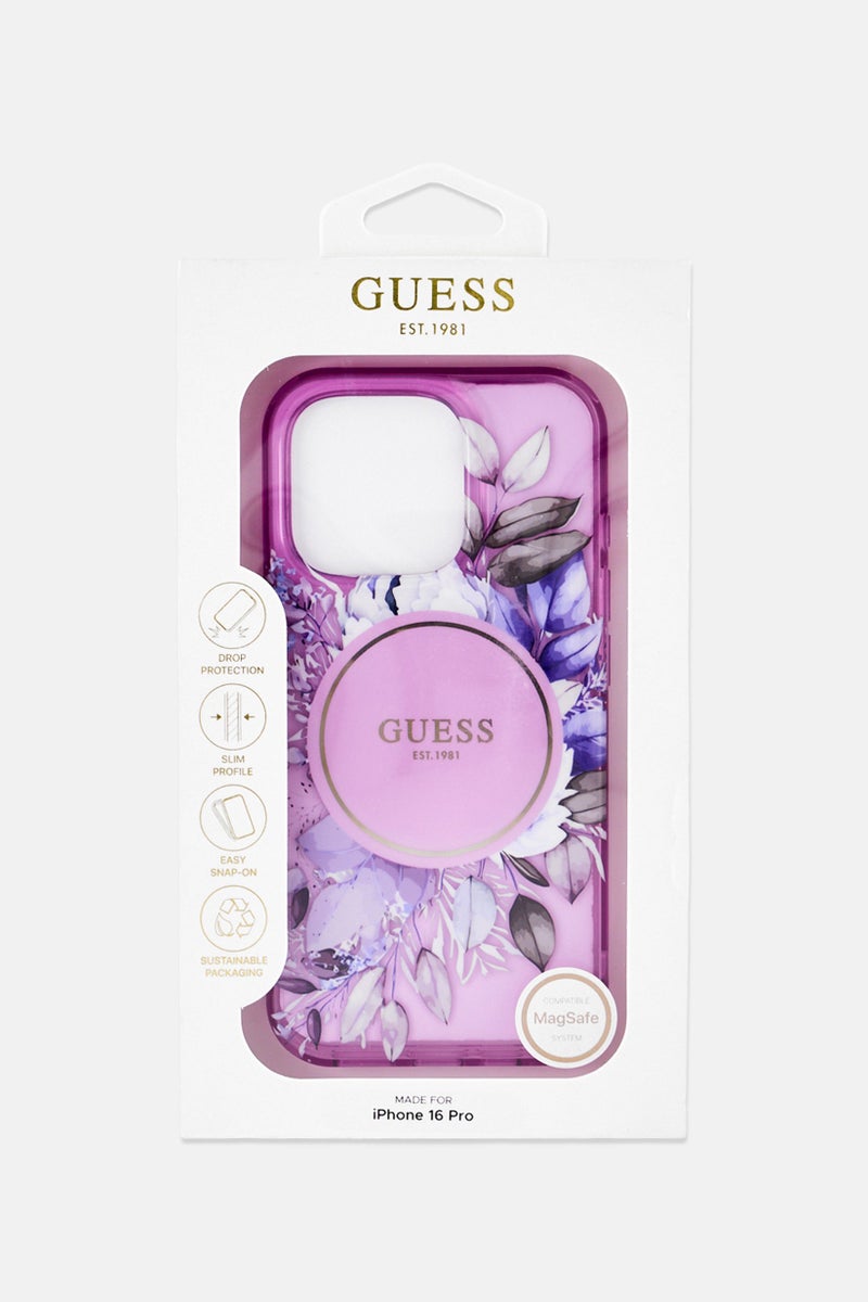 GUESS iPhone 16 Pro Magsafe Brand Logo Protective Case, Multicolor - Image 2