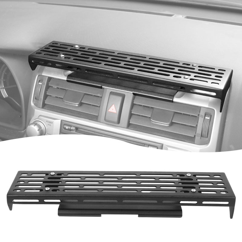 Hoolcar for 4runner Center Console Extension Holder Mount Metal Heavy-Duty Dashboard Mounting Bracket Fits for 2010-2025 Toyota 4runner Interior Accessories, Black, 2PCs - Image 1
