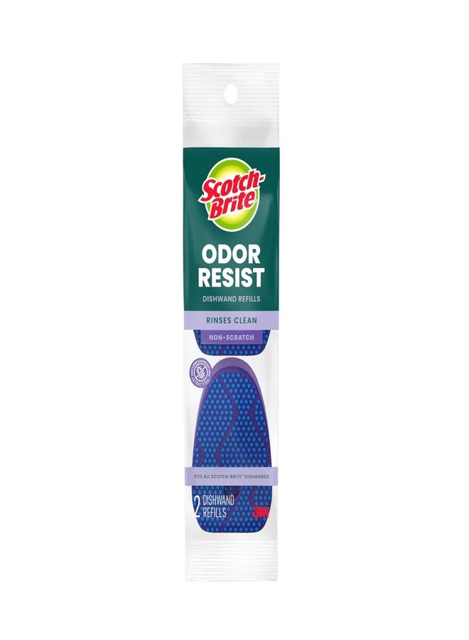 Scotch Brite Scotch-Brite Scrub Dots Dishwand Refills for Cleaning Kitchen, Bathroom, and Household, Non-Scratch Refills Safe for Non-Stick Cookware, 2 Dishwand Refills - Image 1