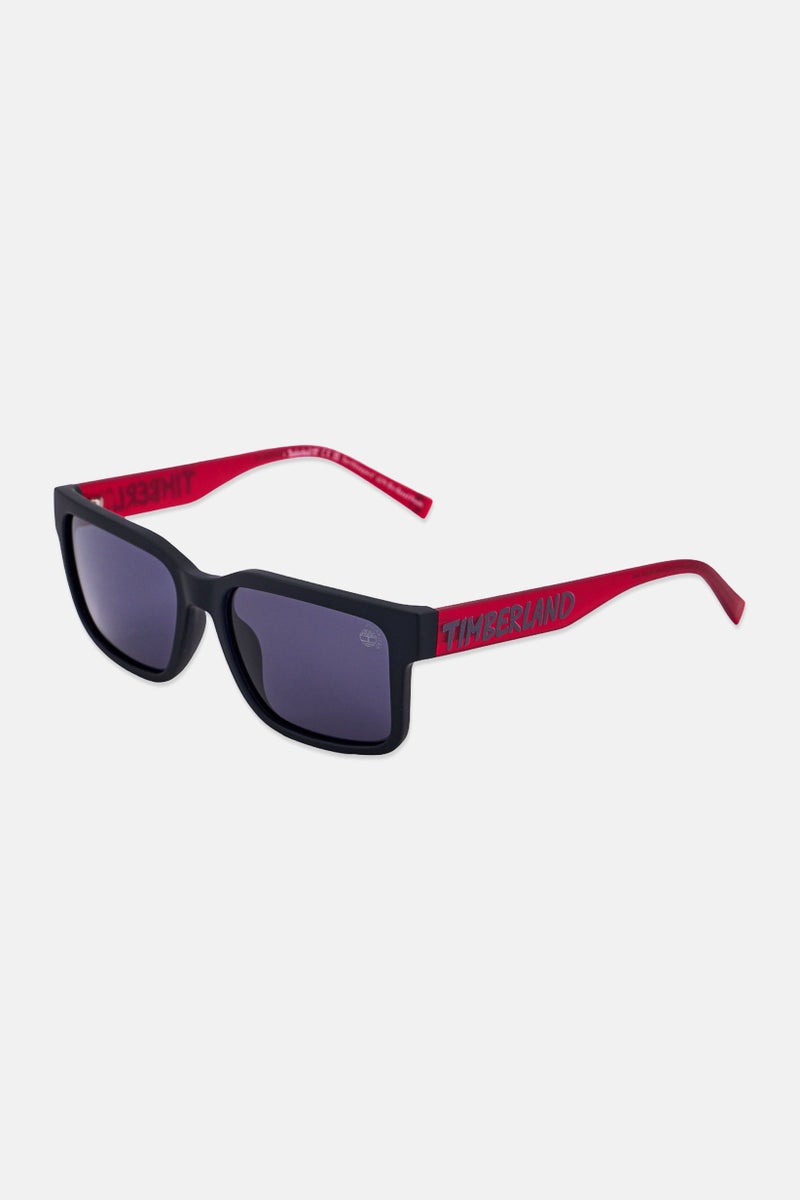 Timberland Men TB0001202D54 Square Sunglasses, Black - Image 3