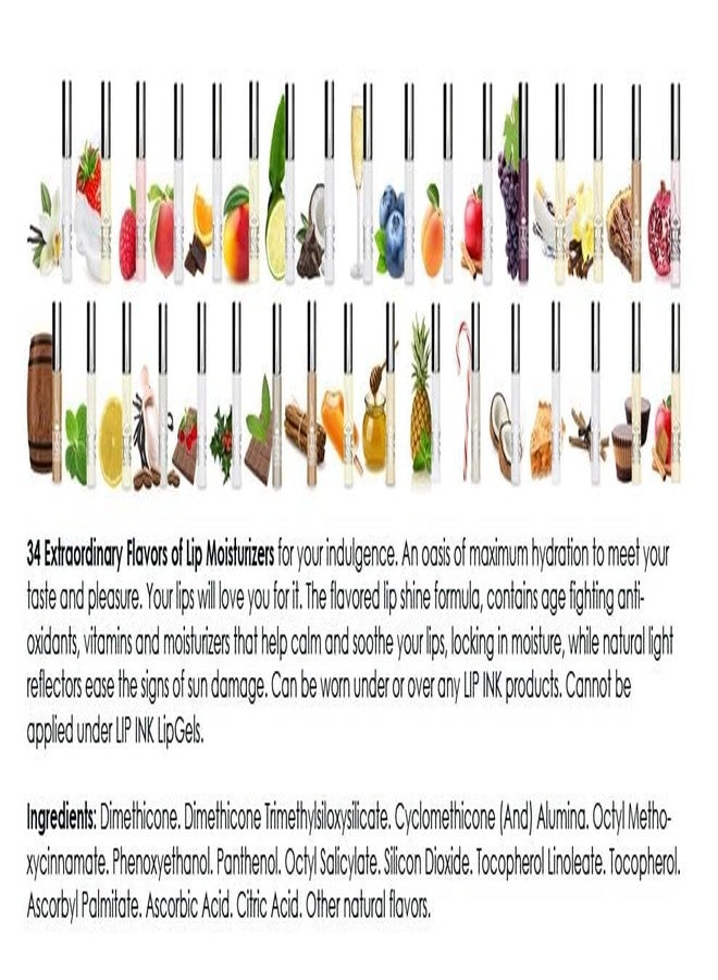 Lip Ink Vegan Flavored Lip Gloss Moisturizers - Coffee Vanilla - Image 2