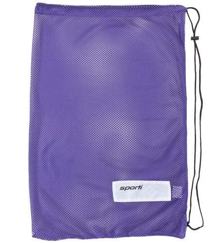 Sporti Swim Mesh Bag – Breathable Drawstring Swim Gear Bag with Quick-Dry Mesh, Durable Toggle Closure, Spacious Storage for Pool, Beach & Gym – Ideal for Swimmers & Water Sports - Purple - Image 1