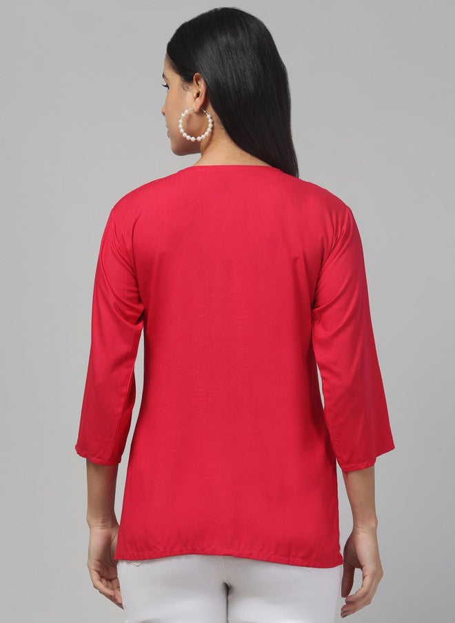 Trend Level Floral Embroidered Kurti - Image 4
