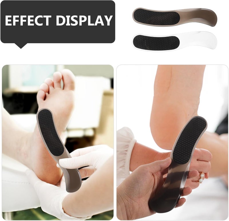 Abaodam 2pcs Foot Scrubber and Dead Skin Remover Tool Portable Hard Skin Foot File for Men and Women Compact at Home Spa - Image 3