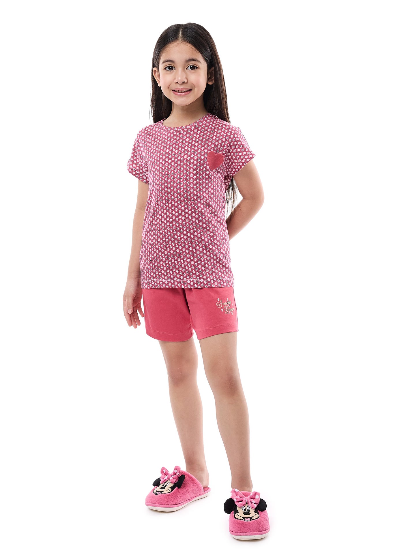 Victor and Jane Girls' PJ Set – Soft Shorts and Top Sleepwear Set