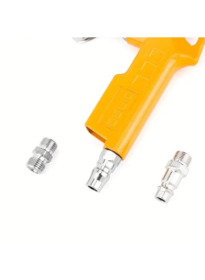 Heavy Duty Orange Tire Pressure Gauge Inflator Gun 0 220 PSI Quick Connect Chuck - Image 3