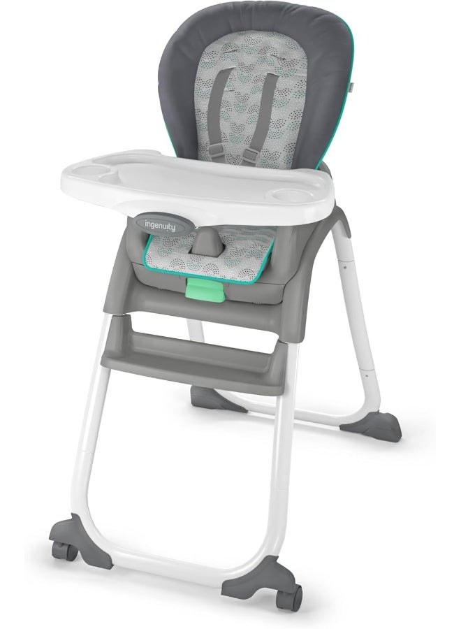 Ingenuity Full Course 6-in-1 High Chair - Baby to 5 Years Old, 6 Convertible Modes, 2 Dishwasher Safe Trays - Astro - Image 1
