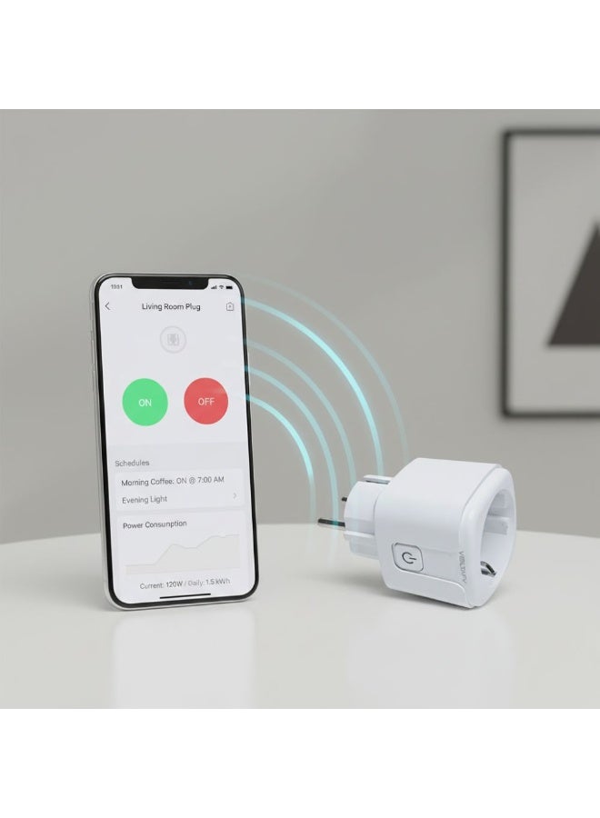 VOLTAFY Smart Plug Wi‑Fi Smart Plug Socket – Remote Home Appliance Operation, Automatic Scheduling, Energy Saving, Easy Installation and Use, Suitable for All Electrical Appliances - Image 3
