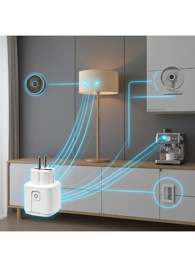 VOLTAFY Smart Plug Wi‑Fi Smart Plug Socket – Remote Home Appliance Operation, Automatic Scheduling, Energy Saving, Easy Installation and Use, Suitable for All Electrical Appliances - Image 5