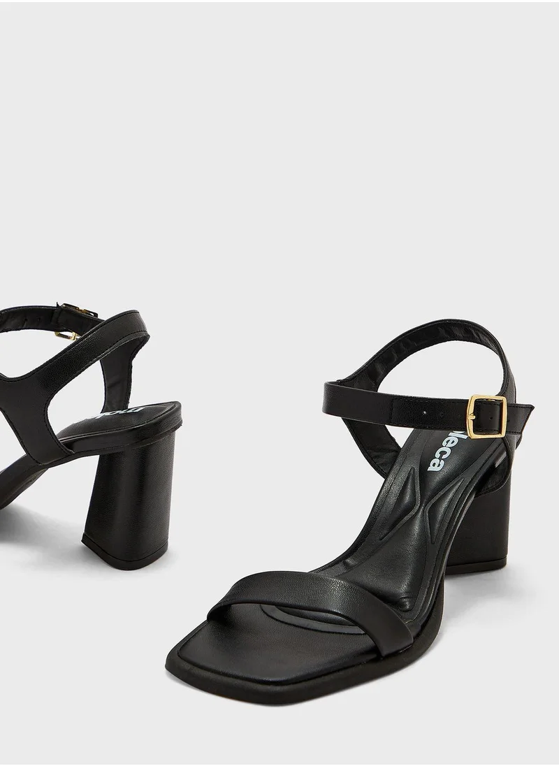 MOLECA Ankle Strap Mid Heel Sandals