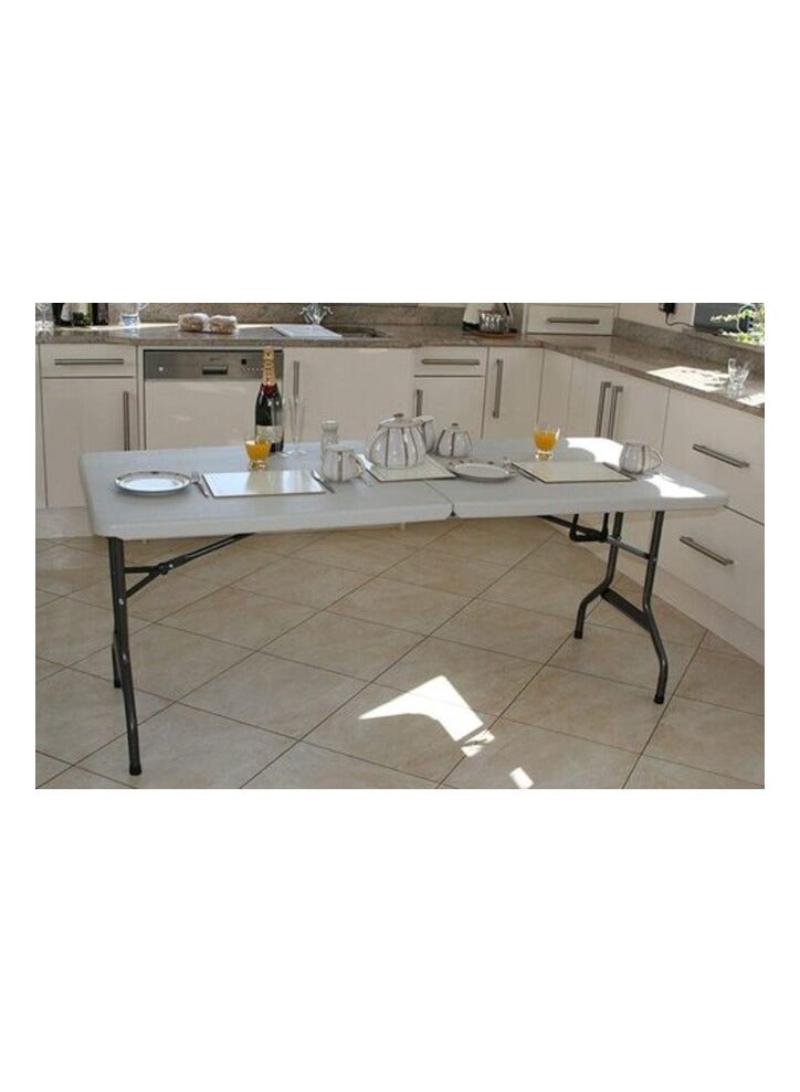 SHOWAY 1.8M Foldable Table Heavy Duty Folding Outdoor Catering Trestle Party Garden Table - Image 4