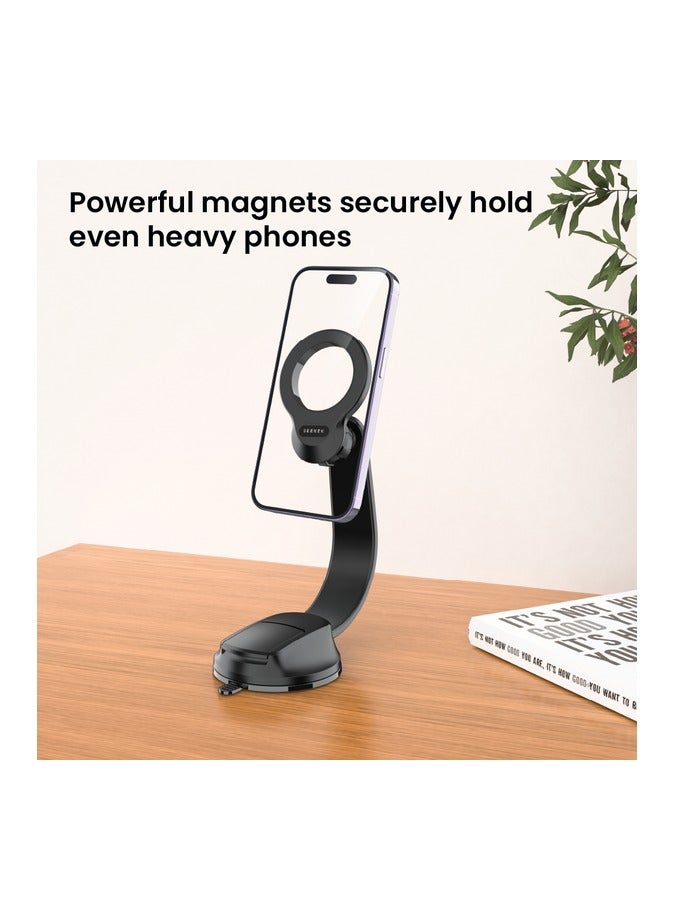 SEEKEN SMF-H1 MagPower Magnetic Car Phone Holder – Ultra-Strong Grip & Flexible Viewing, 360 Degree Rotation - Image 3