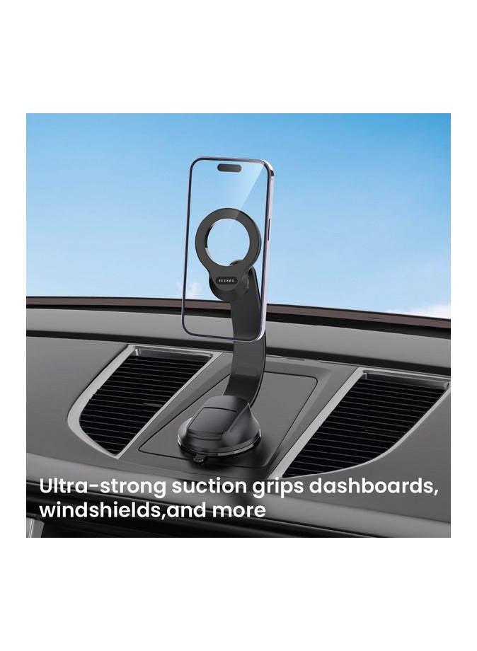 SEEKEN SMF-H1 MagPower Magnetic Car Phone Holder – Ultra-Strong Grip & Flexible Viewing, 360 Degree Rotation - Image 4