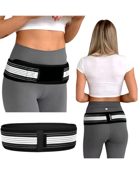 Sacroiliac SI Joint Hip Belt Lower Back Support Brace for Men and Women, Hip Braces for Hip Pain Pelvic Support Belt Trochanter Belt Hip Band Sciatica Belt Pelvis Lumbar Pain Relief