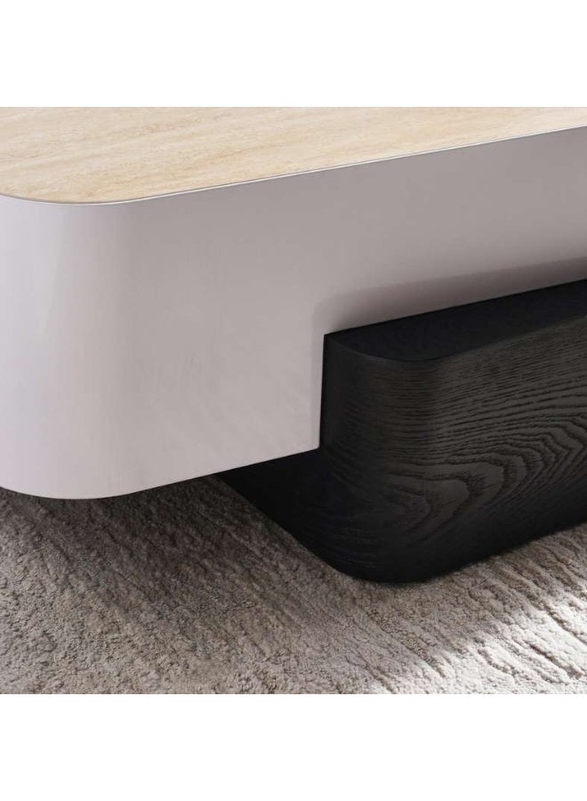 Pan Home Coffee Table Natural & White - Image 4