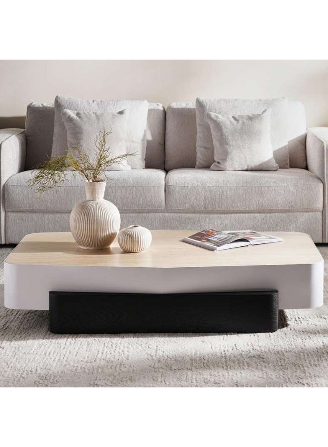 Pan Home Coffee Table Natural & White - Image 2