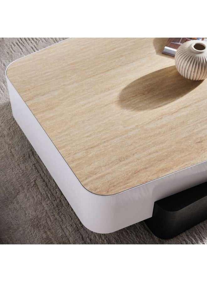 Pan Home Coffee Table Natural & White - Image 3