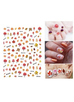 HOXIEYA 3D Thanksgiving Nail Art Stickers 6 Sheets Autumn Fall Nail Art Accessories Decals Self-Adhesive Maple Leaf Pumpkin Turkey Designs Sticker for Women Nail Arts DIY Nail Decorations Halloween Party  - Image 5