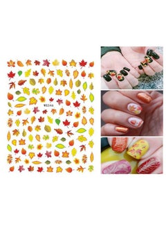 HOXIEYA 3D Thanksgiving Nail Art Stickers 6 Sheets Autumn Fall Nail Art Accessories Decals Self-Adhesive Maple Leaf Pumpkin Turkey Designs Sticker for Women Nail Arts DIY Nail Decorations Halloween Party  - Image 3