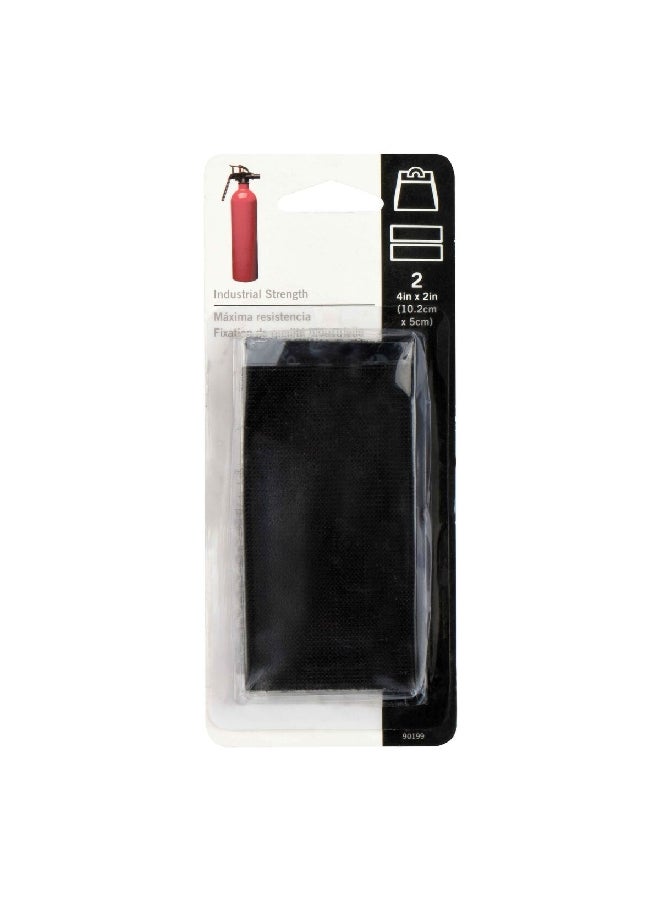 Velcro 2-Piece Industrial Strength Strips Black 10.6 x 1.333 x 18.745 cm 90199 - Image 2