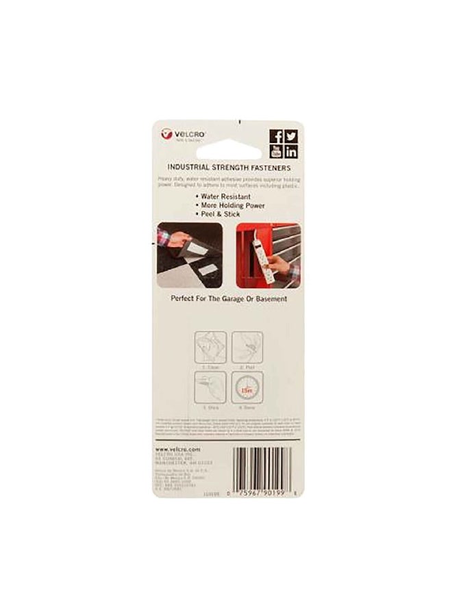 Velcro 2-Piece Industrial Strength Strips Black 10.6 x 1.333 x 18.745 cm 90199 - Image 4