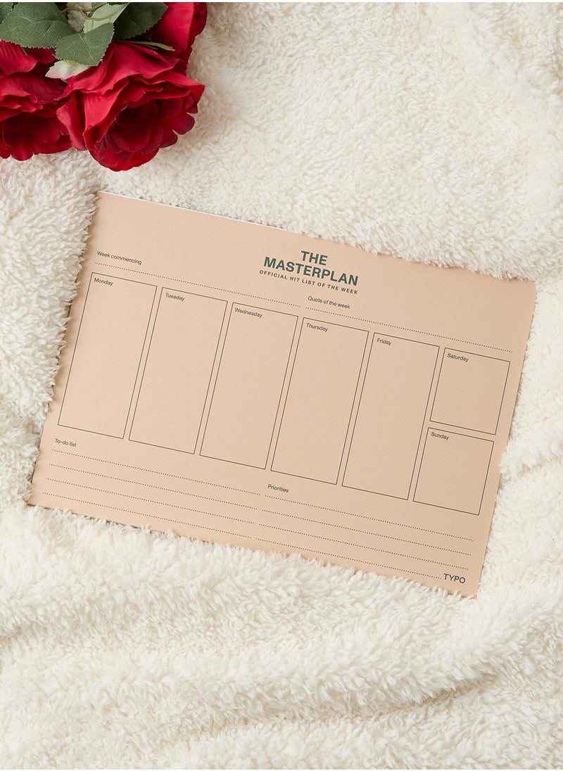 Typo Stationery A4 Plan Ahead Latte Heritage Master P  - Image 1